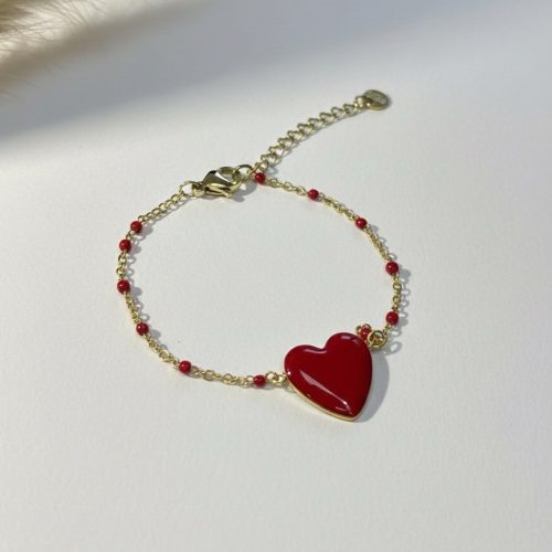 Bracelet Coeur Rouge