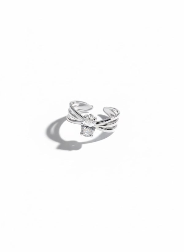 Bague NISA argentée