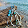 Bijoux de sac bleu