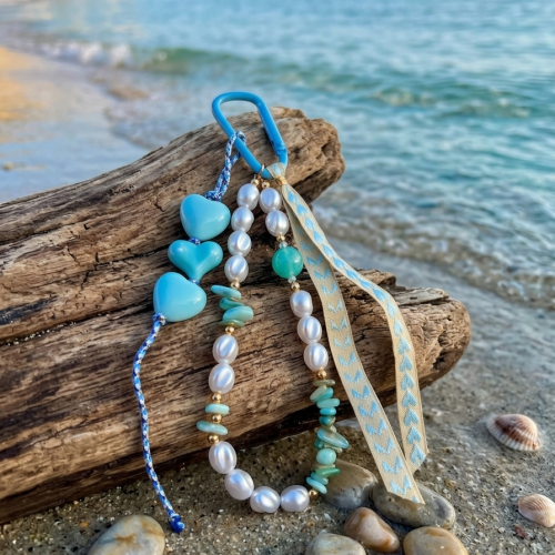 Bijoux de sac bleu