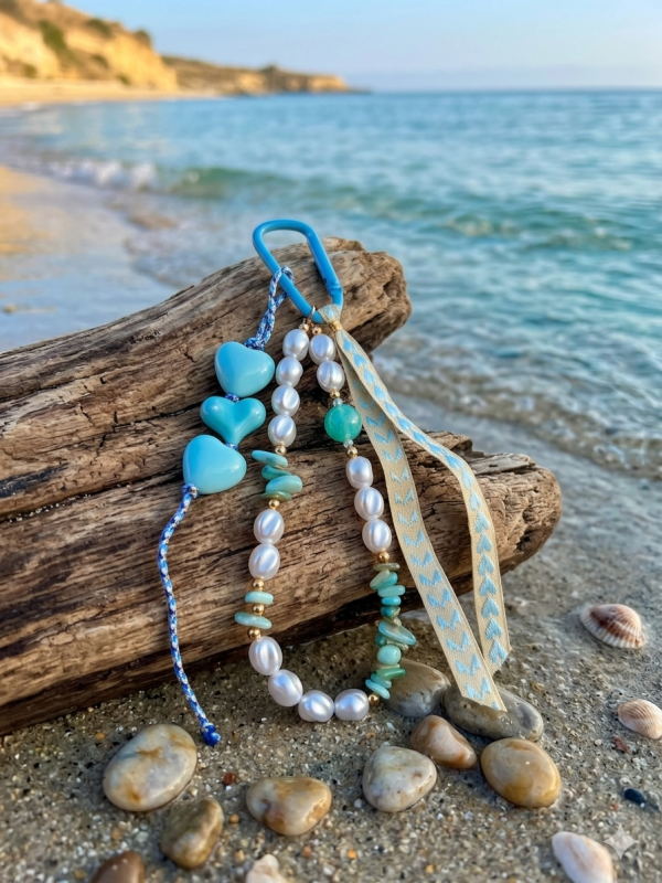 Bijoux de sac bleu