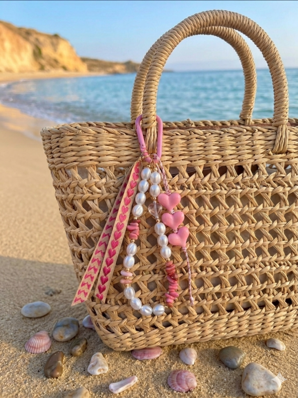 Bijoux de sac rose