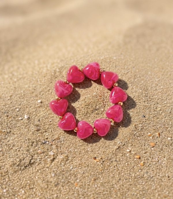 Bracelet résine ROSE